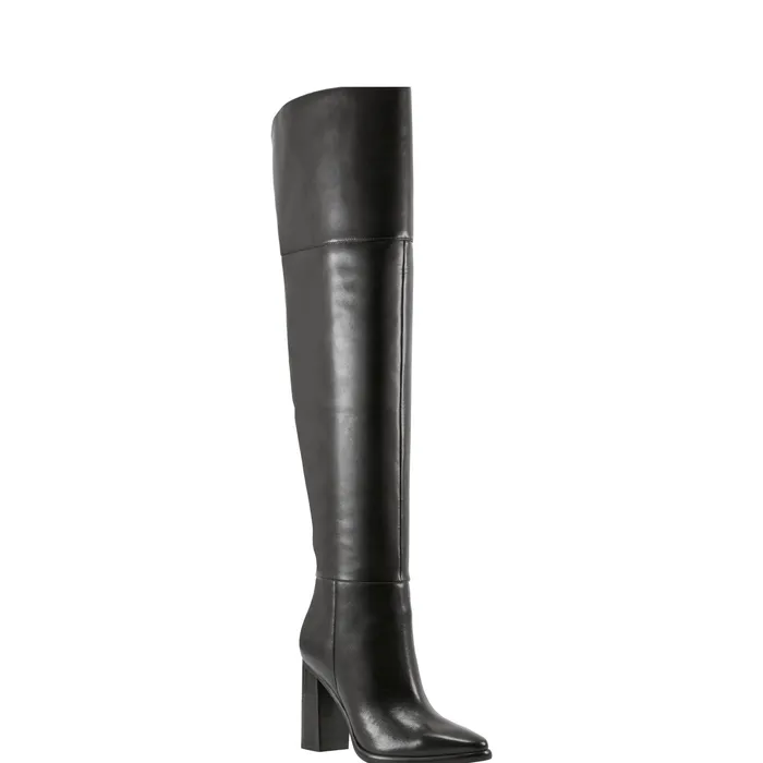 Marc Fisher OTK Boots Women Lasli Over the Knee Boot Black Leather