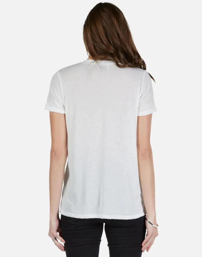 Marina Color Star Embroidery Milk Women Lauren Moshi Short Sleeve