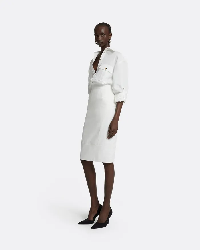 Marta Ivory Skirt Ivory Skirts Safiyaa Women