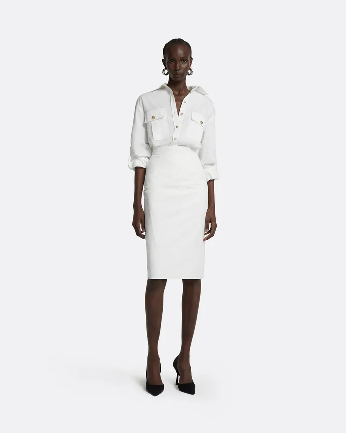 Marta Ivory Skirt Ivory Skirts Safiyaa Women