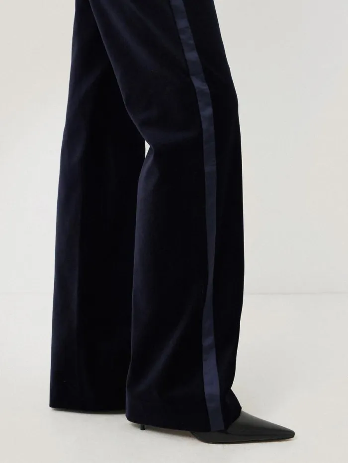 Mason Velvet Trouser Navy Women Jigsaw Trousers