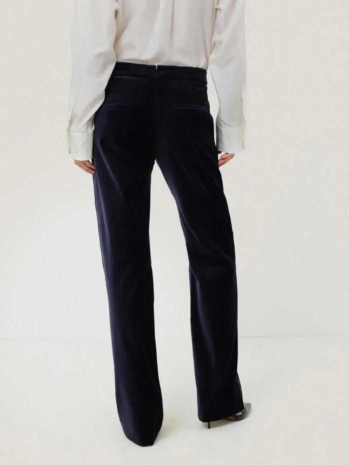 Mason Velvet Trouser Navy Women Jigsaw Trousers