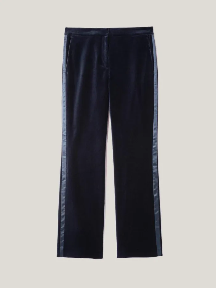 Mason Velvet Trouser Navy Women Jigsaw Trousers