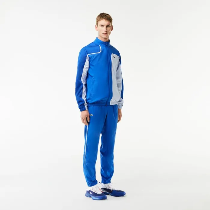 Matching Sets Men Lacoste Men039s Colorblock Tennis Sweatsuit Blue Light Blue Isy