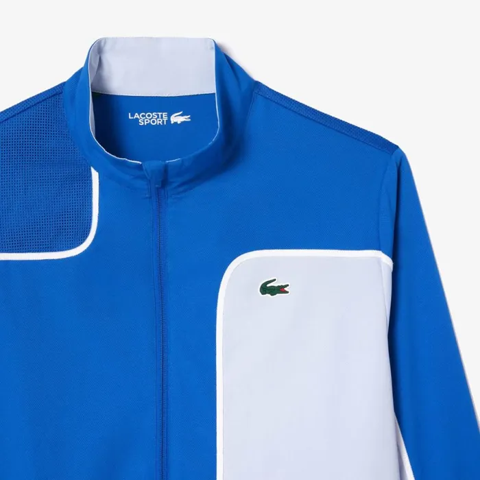 Matching Sets Men Lacoste Men039s Colorblock Tennis Sweatsuit Blue Light Blue Isy