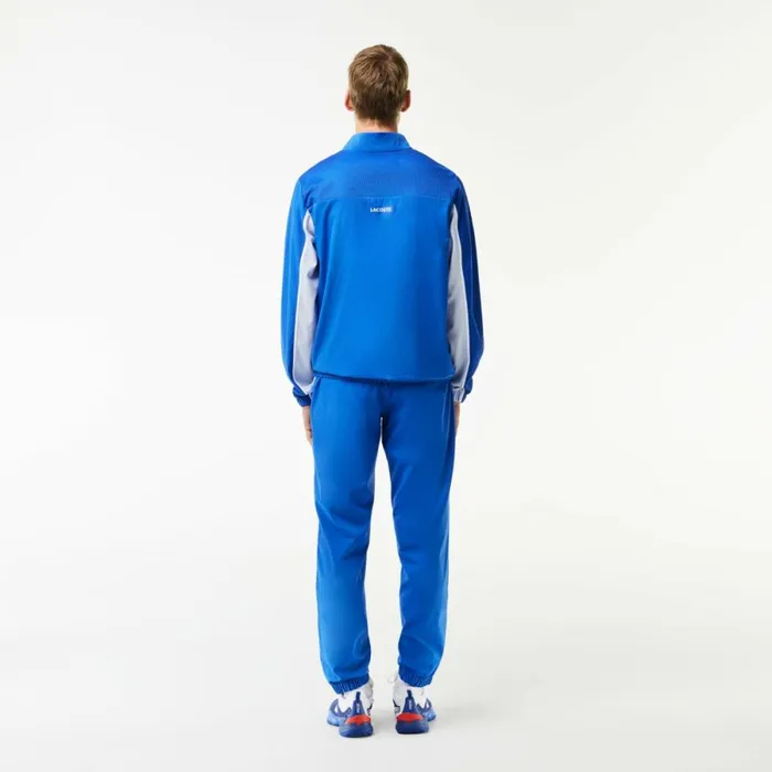 Matching Sets Men Lacoste Men039s Colorblock Tennis Sweatsuit Blue Light Blue Isy