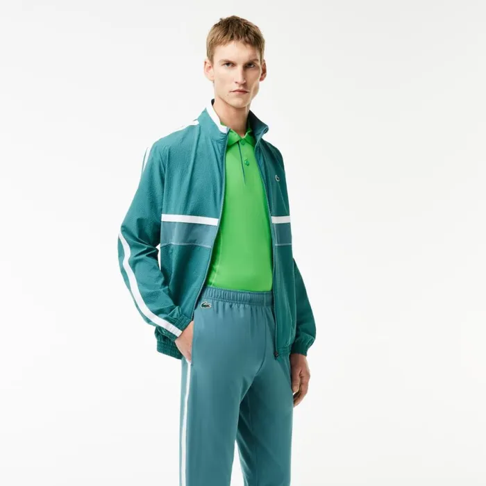 Matching Sets Men Lacoste Men039s Lacoste Sport X Novak Djokovic Sweatsuit Hydro Blue Iy4
