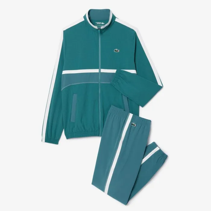 Matching Sets Men Lacoste Men039s Lacoste Sport X Novak Djokovic Sweatsuit Hydro Blue Iy4