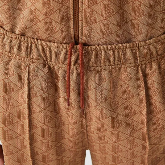 Matching Sets Men Lacoste Men039s Monogram Print Pants Beige Brown Zwm