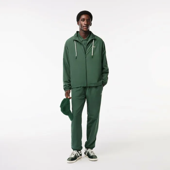 Matching Sets Men Lacoste Men039s Waterproof Joggers Dark Green Smi