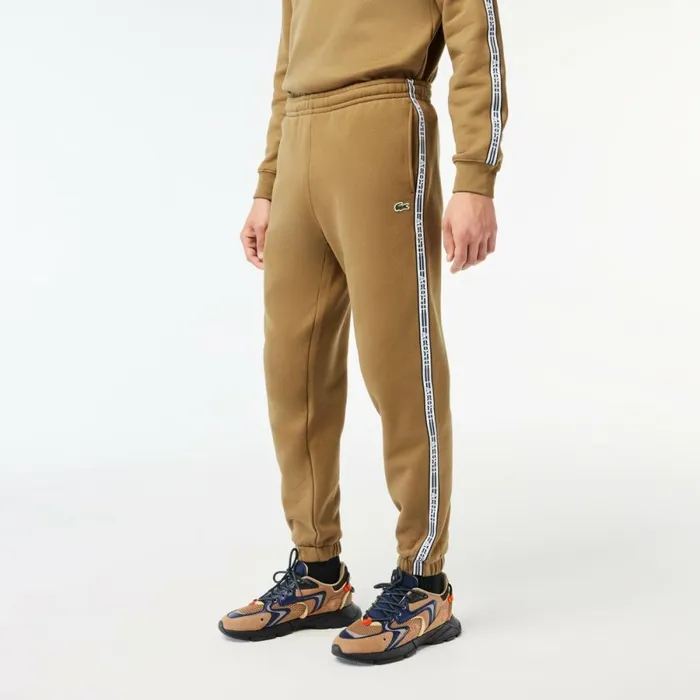 Matching Sets Men Lacoste Mens Logo Stripe Joggers Brown Six