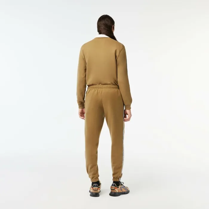Matching Sets Men Lacoste Mens Logo Stripe Joggers Brown Six