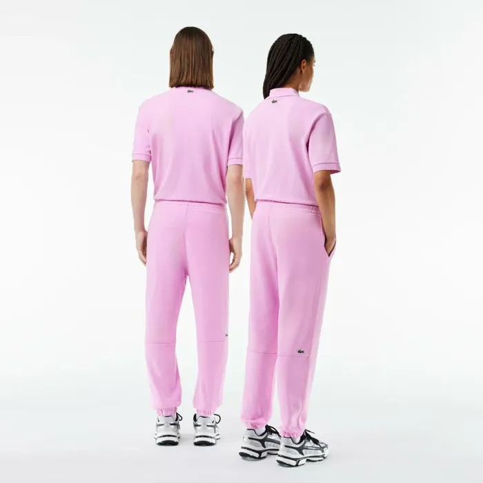 Matching Sets WomenMen Lacoste Unisex Organic Cotton Fleece Sweatpants Pink Ixv