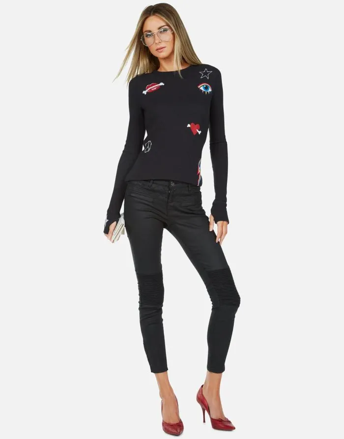 McKinley Bone Elements Onyx Women Lauren Moshi Long Sleeve