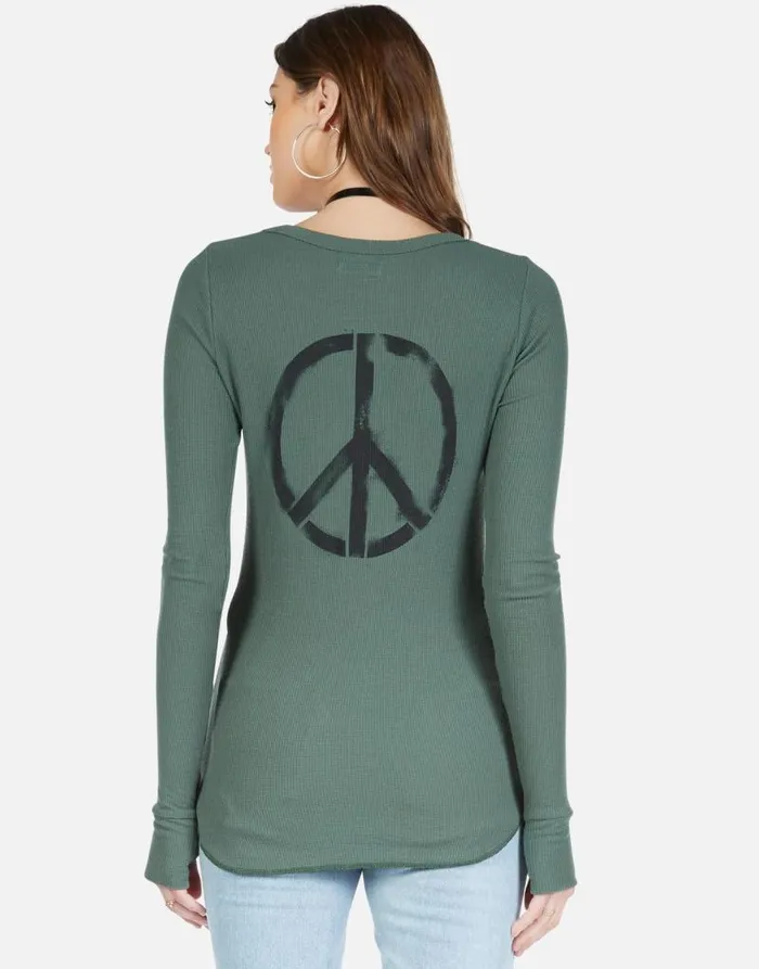McKinley Peace Love Spray Hunter Women Lauren Moshi Long Sleeve