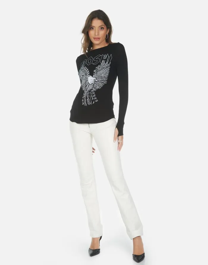McKinley X Moshi Eagle Black Women Lauren Moshi Long Sleeve