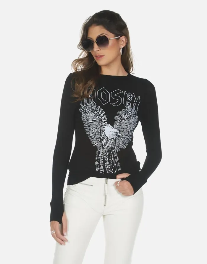 McKinley X Moshi Eagle Black Women Lauren Moshi Long Sleeve
