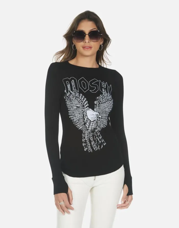 McKinley X Moshi Eagle Black Women Lauren Moshi Long Sleeve