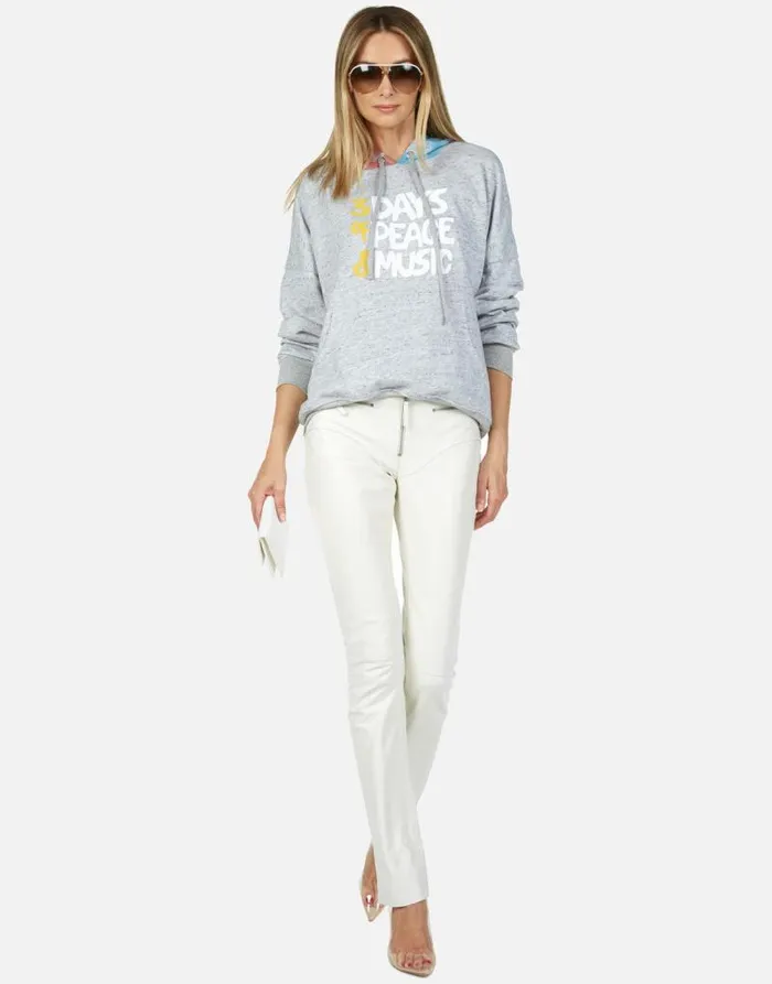 Melanie Woodstock Peace Heather Greyskittles Women Lauren Moshi Hoodies