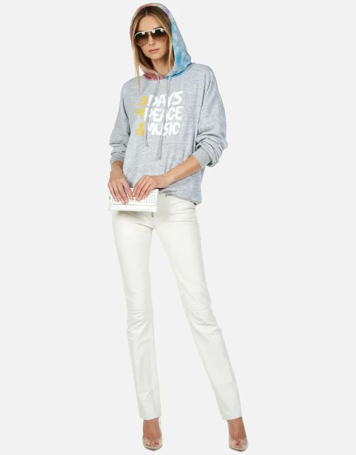 Melanie Woodstock Peace Heather Greyskittles Women Lauren Moshi Hoodies