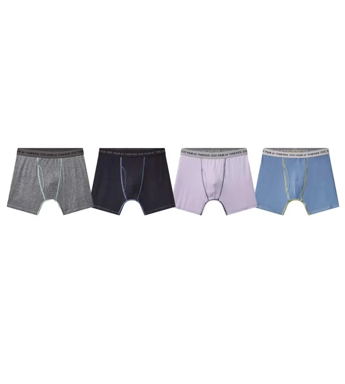 Men 4 Way Stetch Every Day Kit Cotton Stretch Boxer Briefs Dusty Lavender Underwear 4 Pack Pair Of Thieves Boxer Briefs Men 4 Way Stetch Every Day Kit Cotton Stretch Boxer Briefs Dusty Lavender Underwear 4 Pack Pair Of Thieves Boxer Briefs
