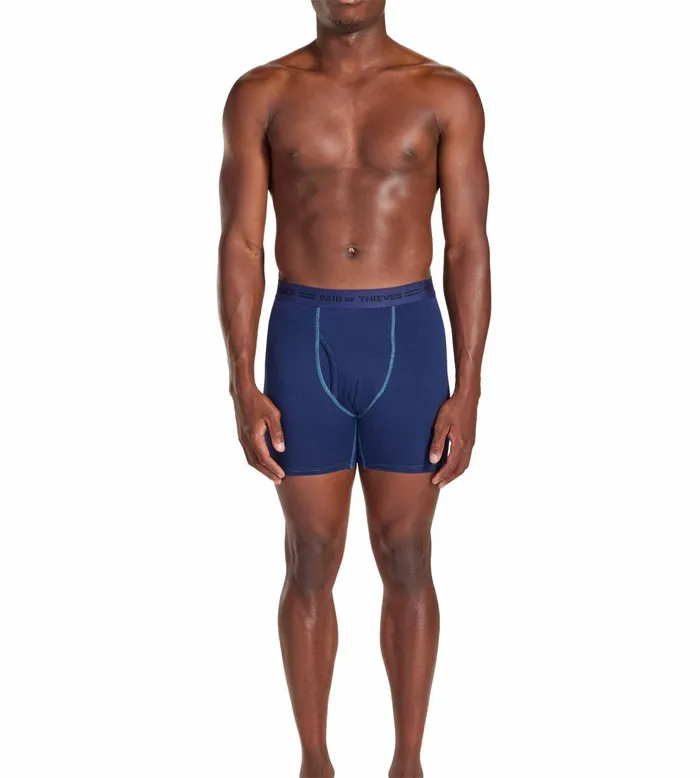 Men 4 Way Stetch Every Day Kit Cotton Stretch Boxer Briefs Navy Underwear 3 Pack Pair Of Thieves Boxer Briefs