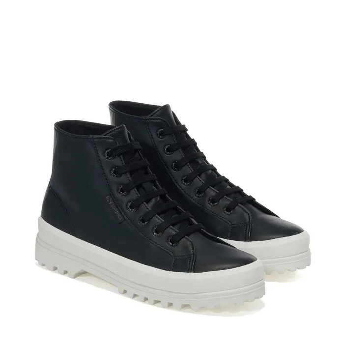 Men Ankle Boots Unisex 2341 ALPINA NAPPA Laced BLACKF AVORIO Superga Ankle Boots