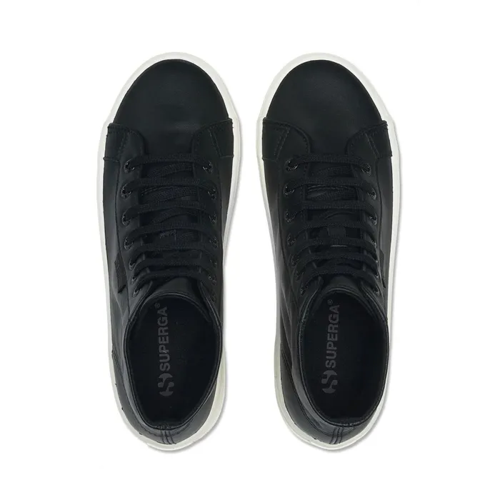 Men Ankle Boots Unisex 2341 ALPINA NAPPA Laced BLACKF AVORIO Superga Ankle Boots
