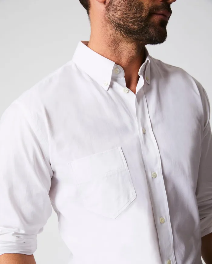 Men Arnie Oxford Shirt Light Grey Billy Reid Shirting