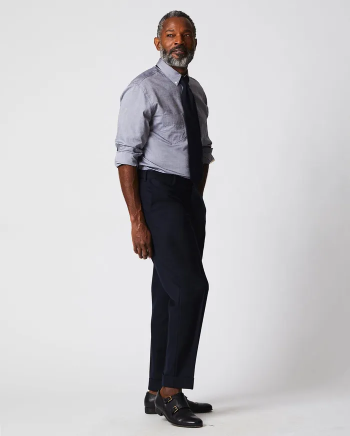 Men Arnie Oxford Shirt Light Grey Billy Reid Shirting
