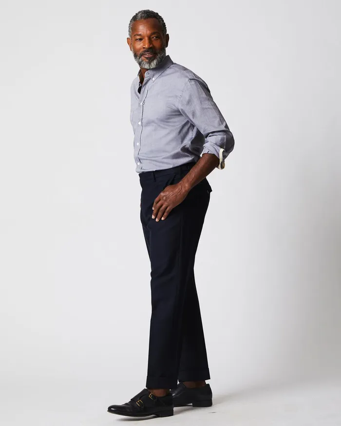 Men Arnie Oxford Shirt Light Grey Billy Reid Shirting