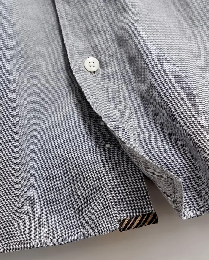Men Arnie Oxford Shirt Light Grey Billy Reid Shirting