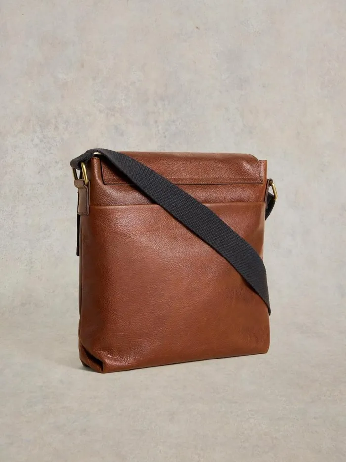 Men BAGS White Stuff Frankie Leather Crossbody Bag Mid Tan Men BAGS White Stuff Frankie Leather Crossbody Bag Mid Tan