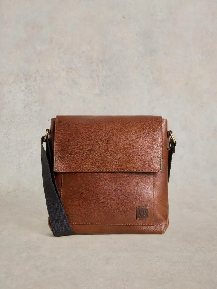 Men BAGS White Stuff Frankie Leather Crossbody Bag Mid Tan Men BAGS White Stuff Frankie Leather Crossbody Bag Mid Tan