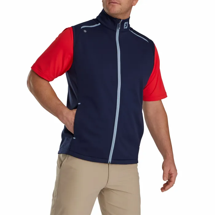 Men Base MidLayers FootJoy ThermoSeries Fleece Back Vest 8211 FJ Tour Collar