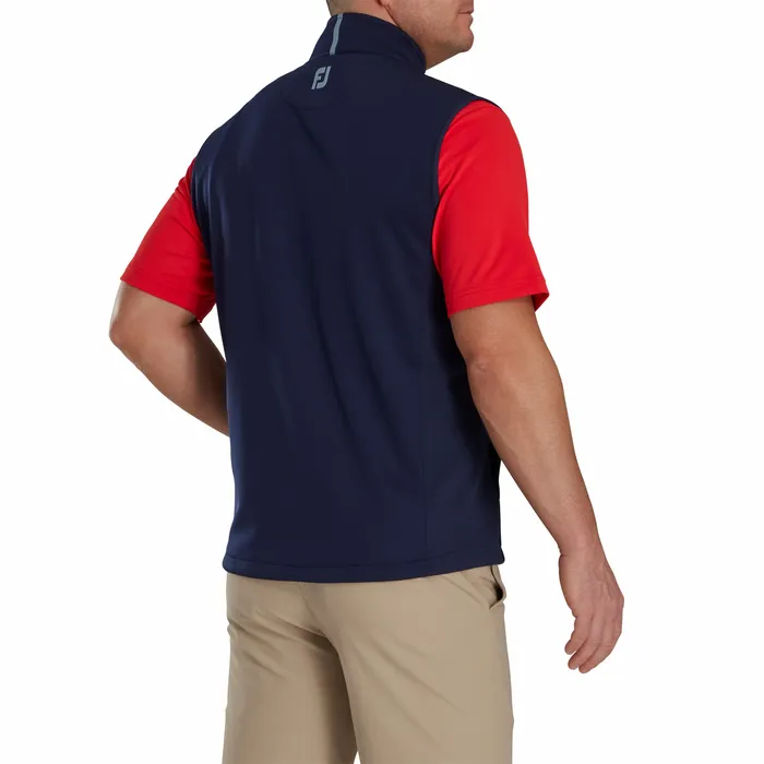 Men Base MidLayers FootJoy ThermoSeries Fleece Back Vest 8211 FJ Tour Collar