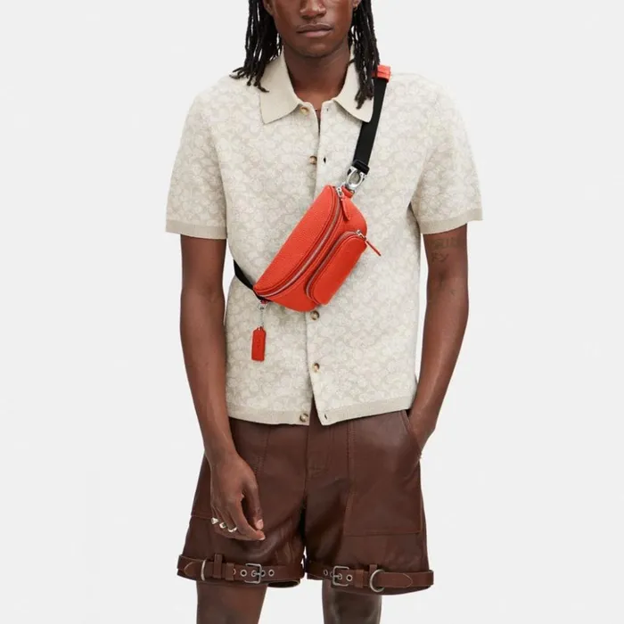 Men Beck Belt Bag Sun Orange Coach Belt Bags