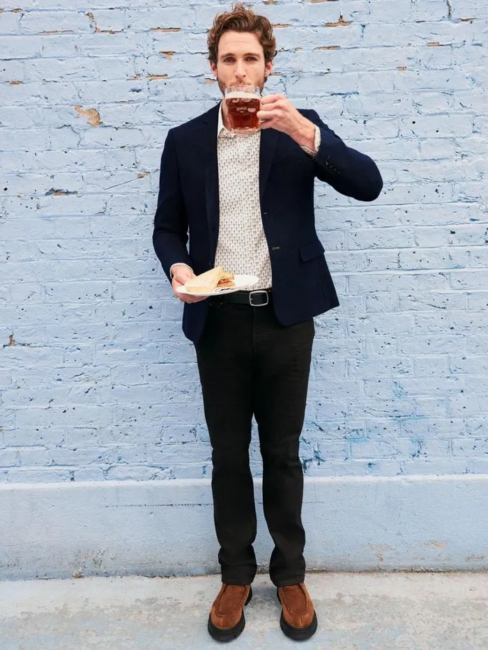 Men BLAZERS White Stuff Heath Regular Fit Blazer Dark Navy Men BLAZERS White Stuff Heath Regular Fit Blazer Dark Navy