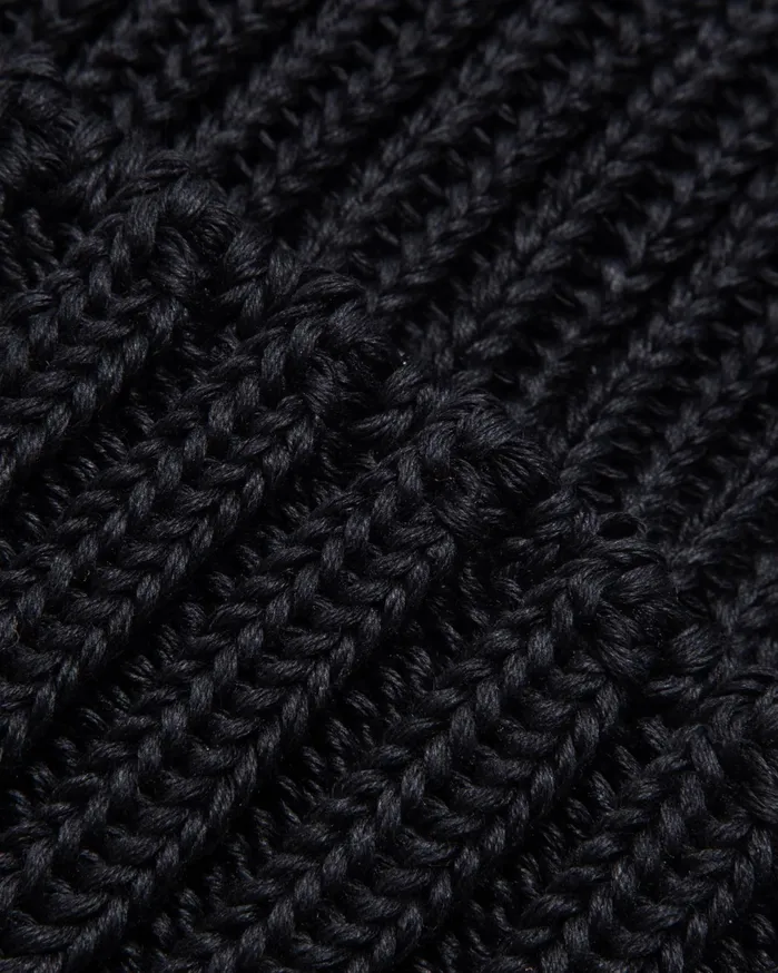 Men Cableami Beanie Hat Black YMC Headwear