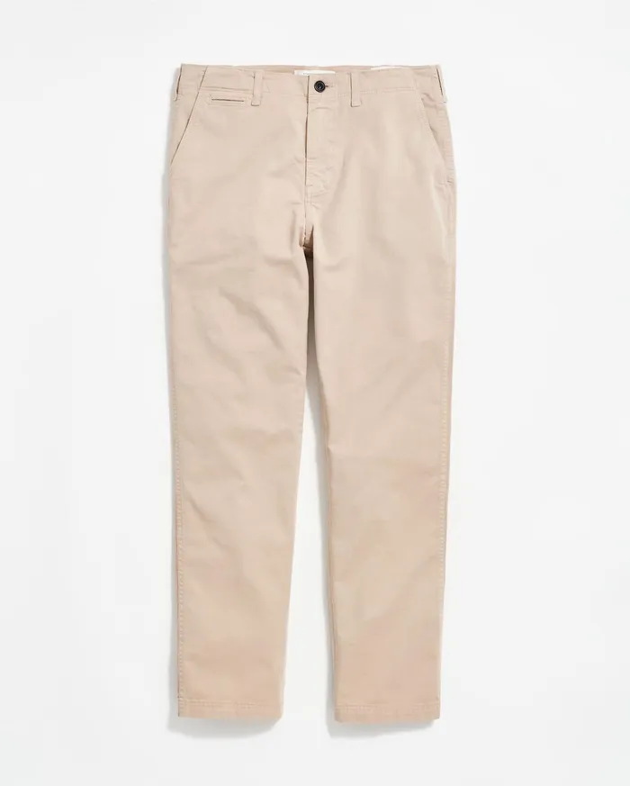 Men Chino Pant Khaki Billy Reid Bottoms