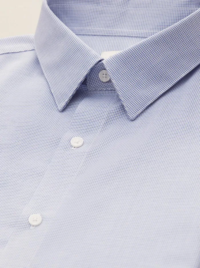 Men Clothing Cyrillus Regular Fit MiniMotif NonIron Shirt Pied De Poule