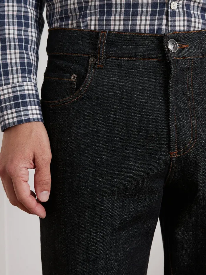 Men Clothing Cyrillus Regular Organic Cotton Jeans With An EcoFriendly Wash Noir Stone