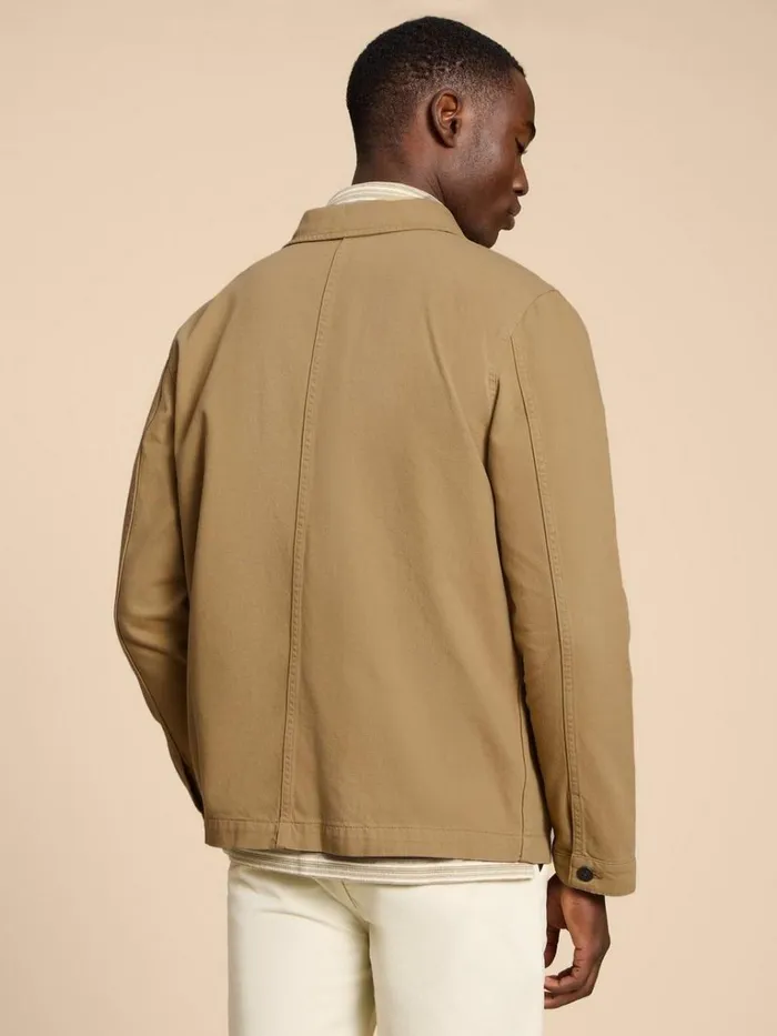 Men COATS and JACKETS White Stuff Clayton Workwear Jacket Light Natural Men COATS and JACKETS White Stuff Clayton Workwear Jacket Light Natural