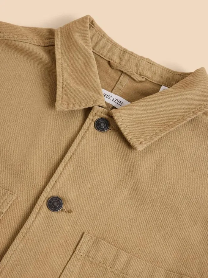 Men COATS and JACKETS White Stuff Clayton Workwear Jacket Light Natural Men COATS and JACKETS White Stuff Clayton Workwear Jacket Light Natural