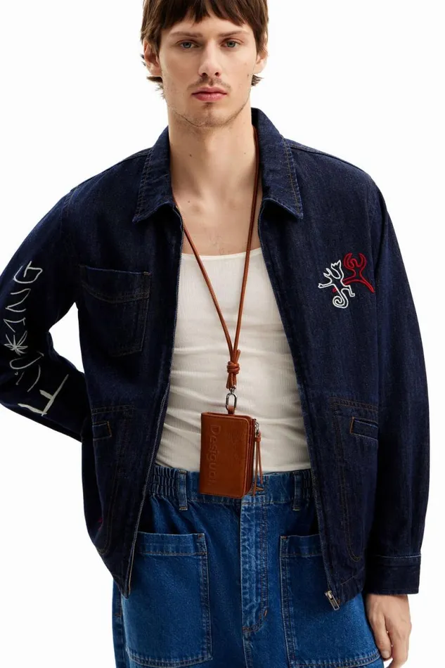 Men Coats And Jackets Desigual Denim Jacket Silhouettes