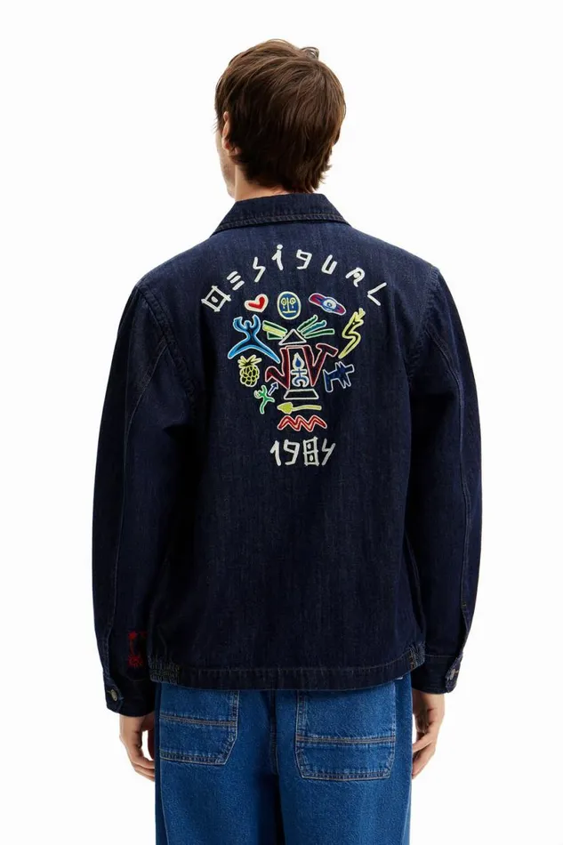 Men Coats And Jackets Desigual Denim Jacket Silhouettes