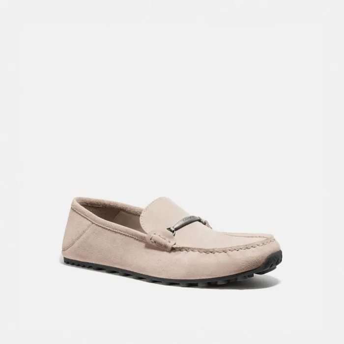 Men Collapsible Heel Driver Oat Coach Loafers and Drivers