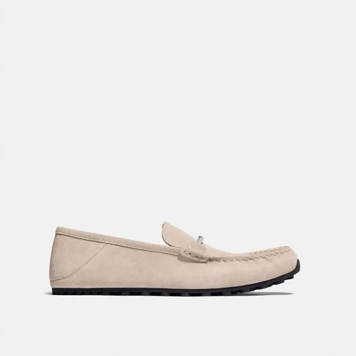 Men Collapsible Heel Driver Oat Coach Loafers and Drivers