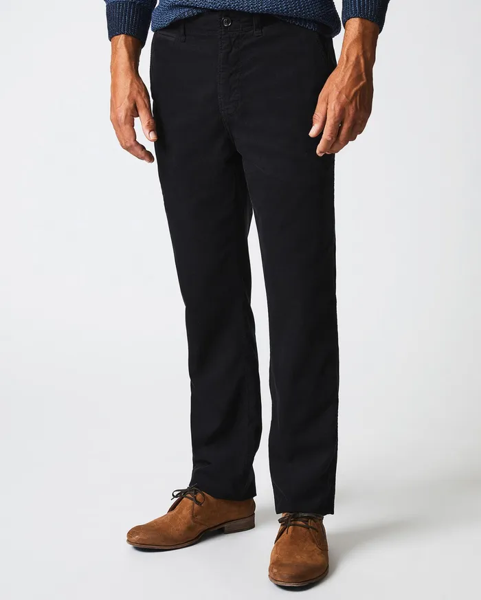 Men Cord Chino Pant Black Billy Reid Bottoms