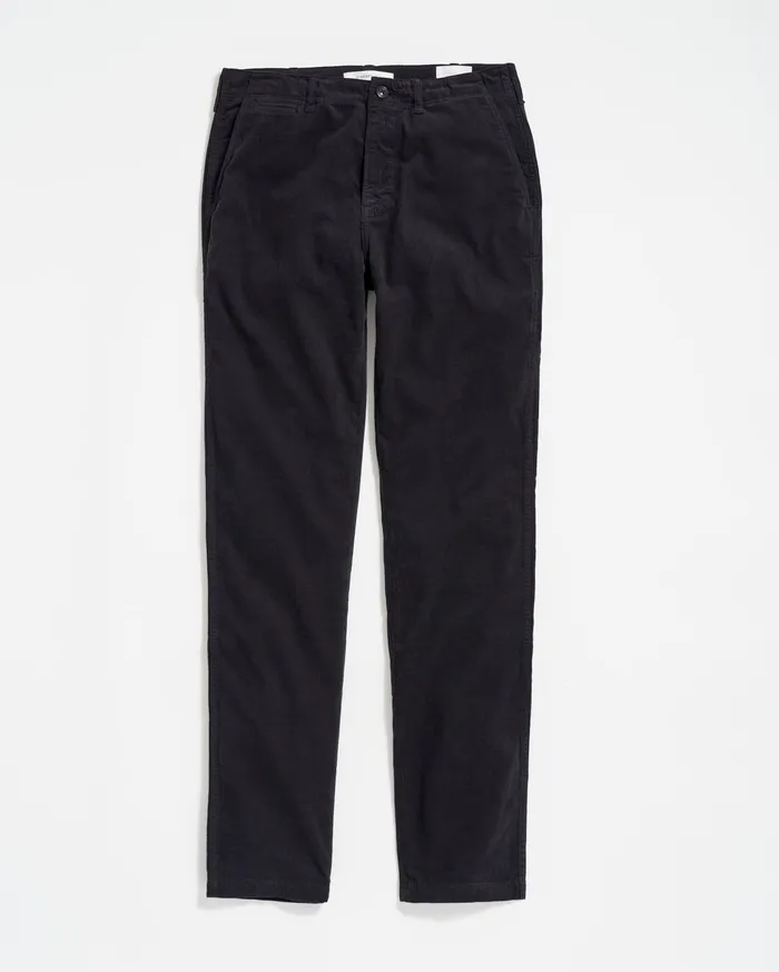 Men Cord Chino Pant Black Billy Reid Bottoms